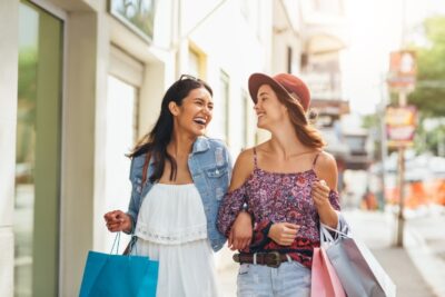 Two Ladies Shopping in K-Park at Wellington, FL
